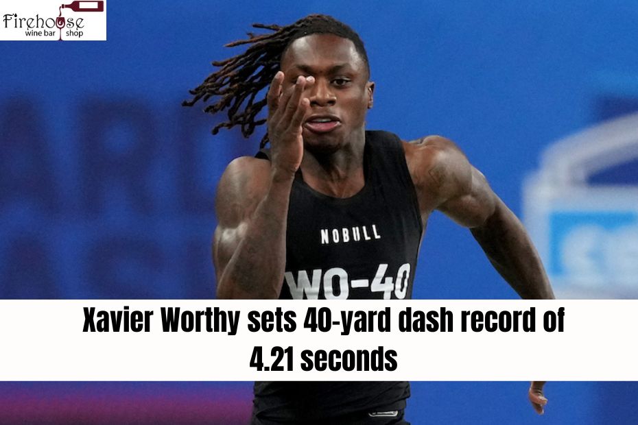 Xavier Worthy sets 40-yard dash record of 4.21 seconds