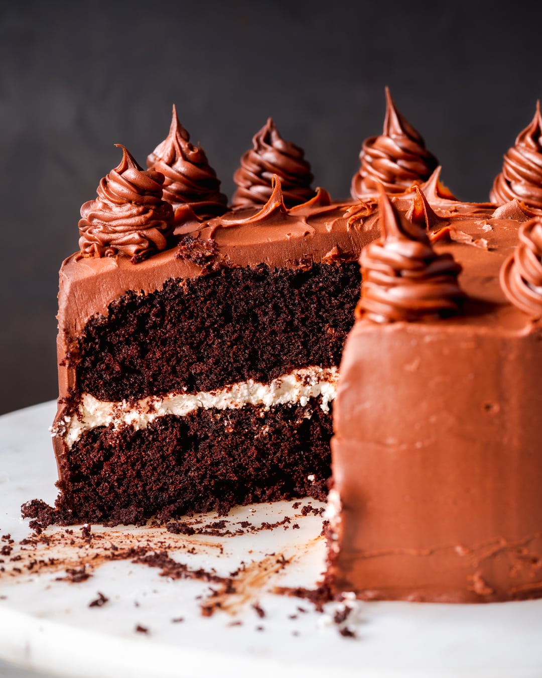 Decadent Vegan Chocolate Cake Recipe: cake with your favorite frosting!