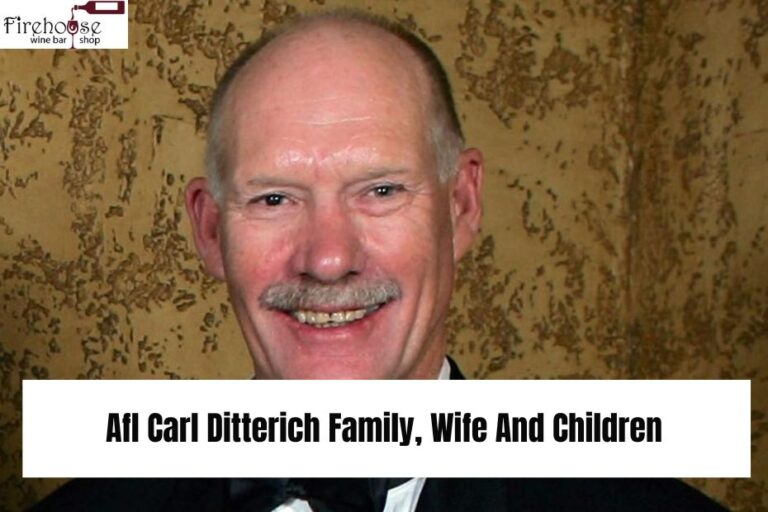 Afl Carl Ditterich Family, Wife And Children